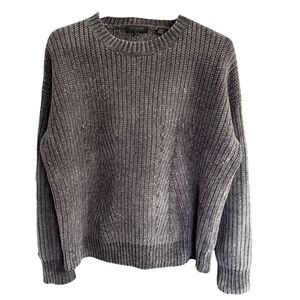 Ted Baker Womens Innia Chenille Woven Super Soft Crew Neck Sweater Grey S Cozy